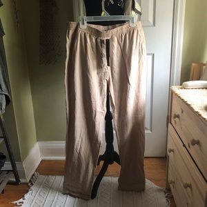 Zanzea Collection Women’s Cotton Beige Summer Pants NWT US Size XXL